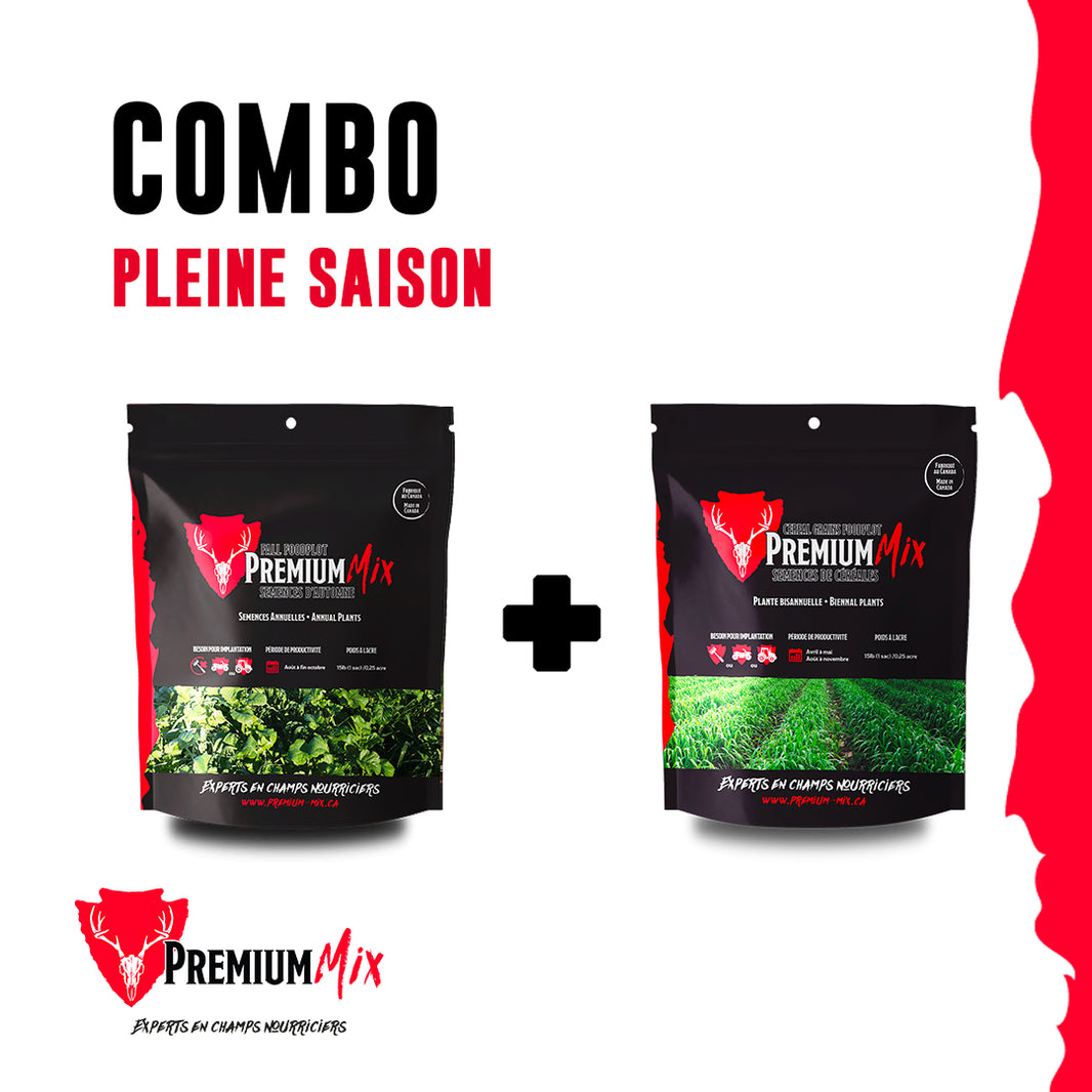 Combo pleine saison - 1 âcre