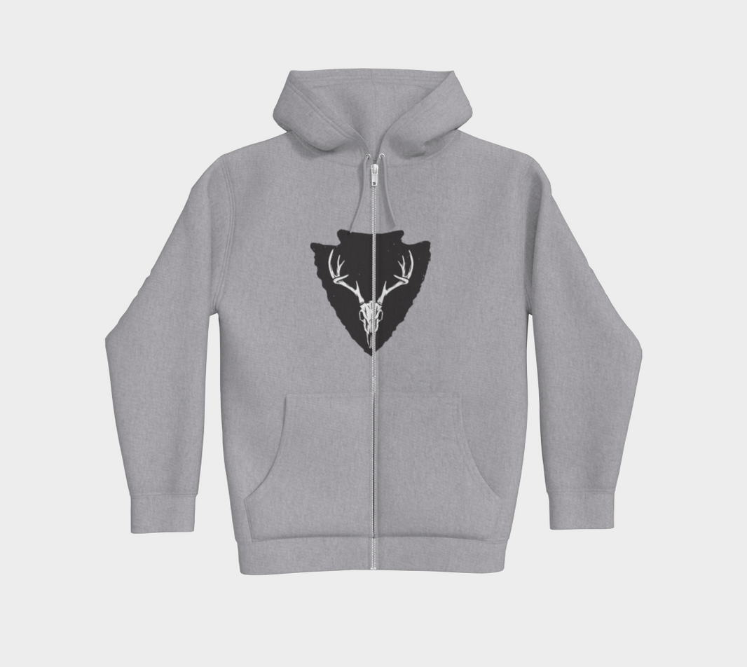 Hoodies Zip Gris noir