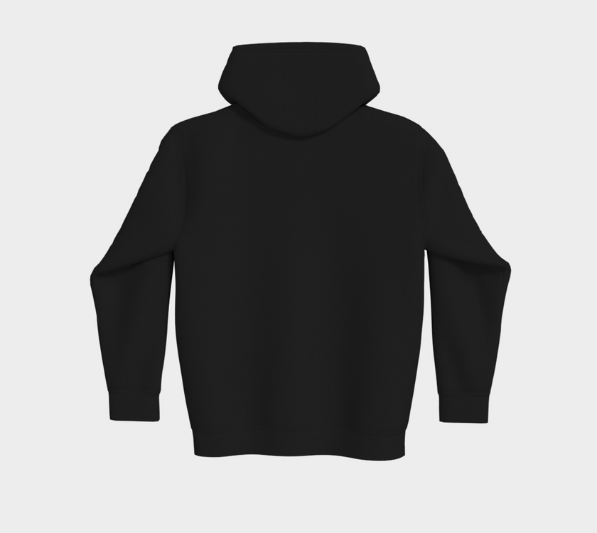 Hoodie zip logo Charcoal