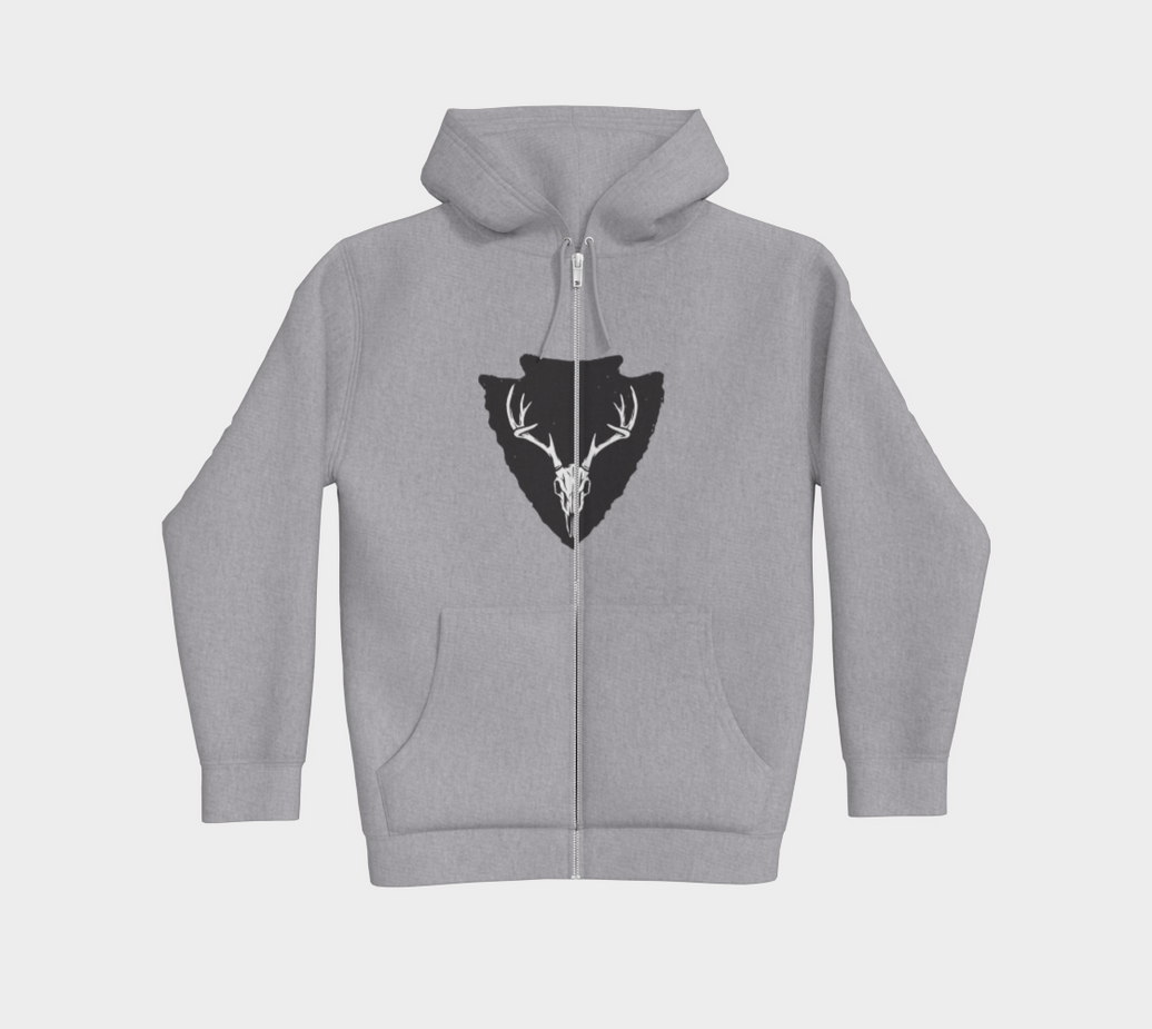Hoodies Zip Gris noir
